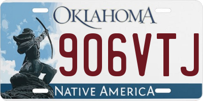 OK license plate 906VTJ