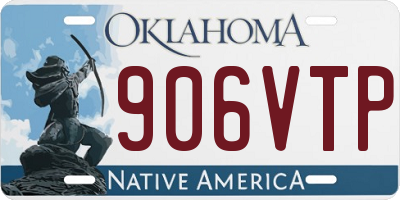 OK license plate 906VTP