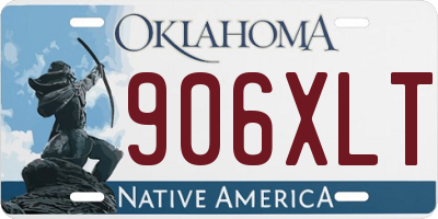 OK license plate 906XLT