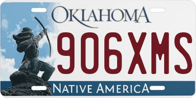 OK license plate 906XMS