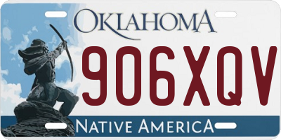 OK license plate 906XQV