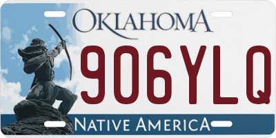 OK license plate 906YLQ