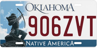 OK license plate 906ZVT