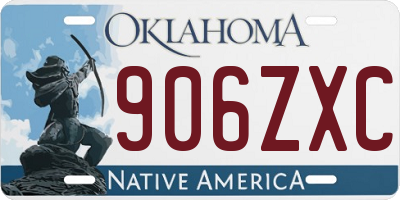 OK license plate 906ZXC
