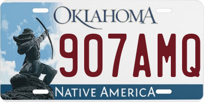 OK license plate 907AMQ