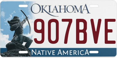 OK license plate 907BVE