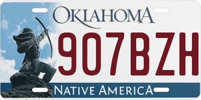 OK license plate 907BZH