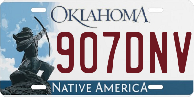 OK license plate 907DNV