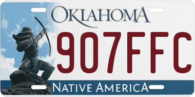 OK license plate 907FFC