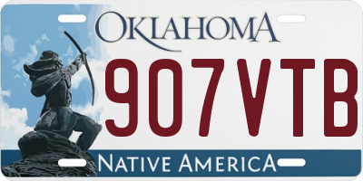 OK license plate 907VTB