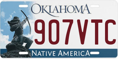 OK license plate 907VTC