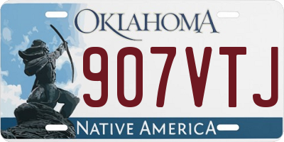 OK license plate 907VTJ