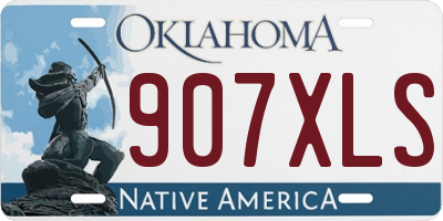 OK license plate 907XLS