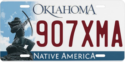 OK license plate 907XMA