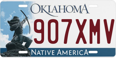 OK license plate 907XMV