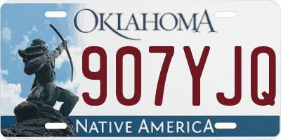 OK license plate 907YJQ