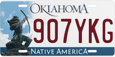 OK license plate 907YKG