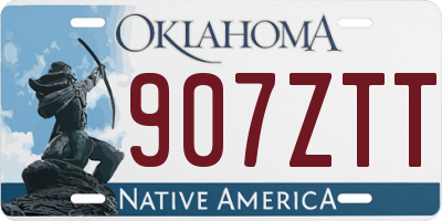 OK license plate 907ZTT