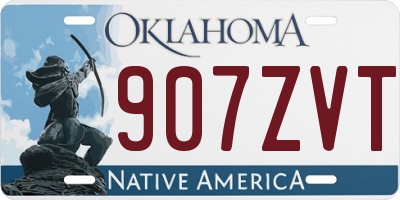 OK license plate 907ZVT