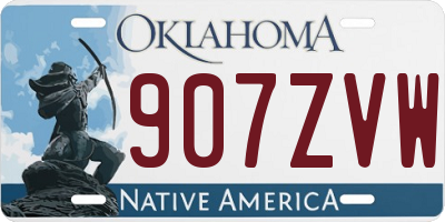 OK license plate 907ZVW