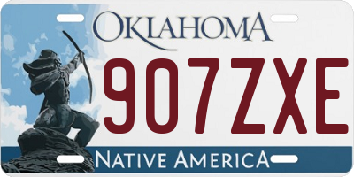 OK license plate 907ZXE