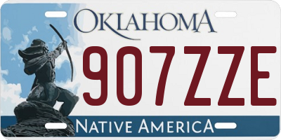 OK license plate 907ZZE