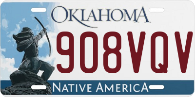 OK license plate 908VQV