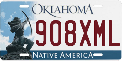 OK license plate 908XML