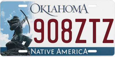 OK license plate 908ZTZ