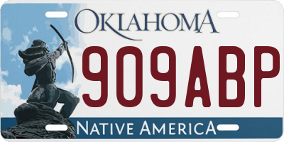 OK license plate 909ABP