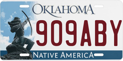 OK license plate 909ABY