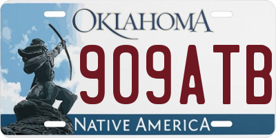 OK license plate 909ATB
