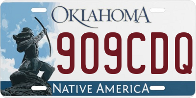 OK license plate 909CDQ