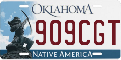 OK license plate 909CGT