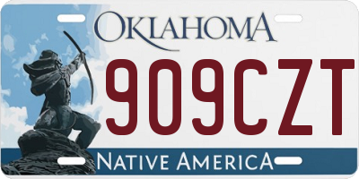 OK license plate 909CZT