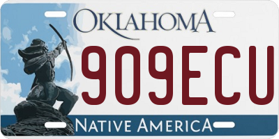 OK license plate 909ECU