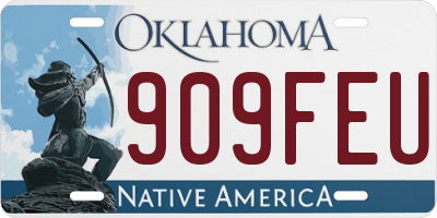 OK license plate 909FEU