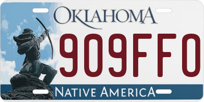 OK license plate 909FFO