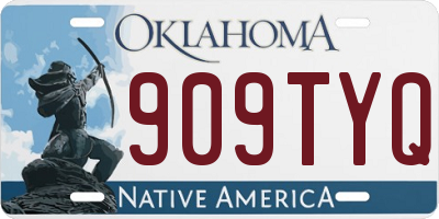 OK license plate 909TYQ