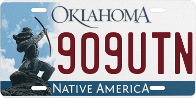 OK license plate 909UTN