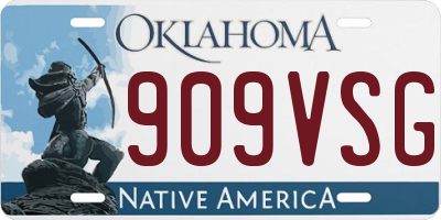 OK license plate 909VSG