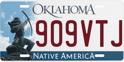 OK license plate 909VTJ
