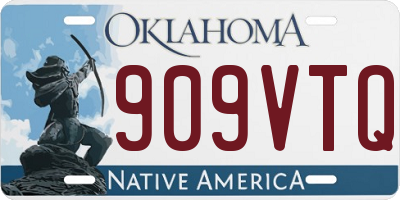 OK license plate 909VTQ
