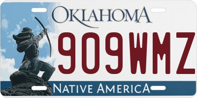 OK license plate 909WMZ