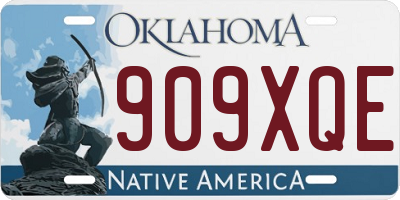 OK license plate 909XQE