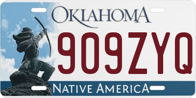 OK license plate 909ZYQ