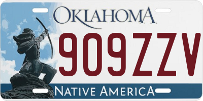 OK license plate 909ZZV