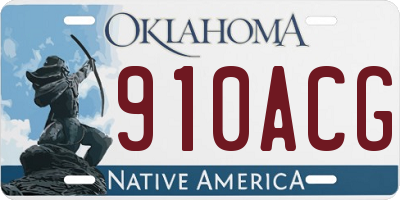 OK license plate 910ACG