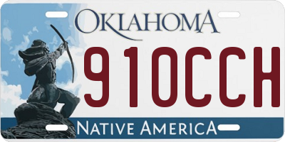 OK license plate 910CCH