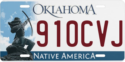 OK license plate 910CVJ